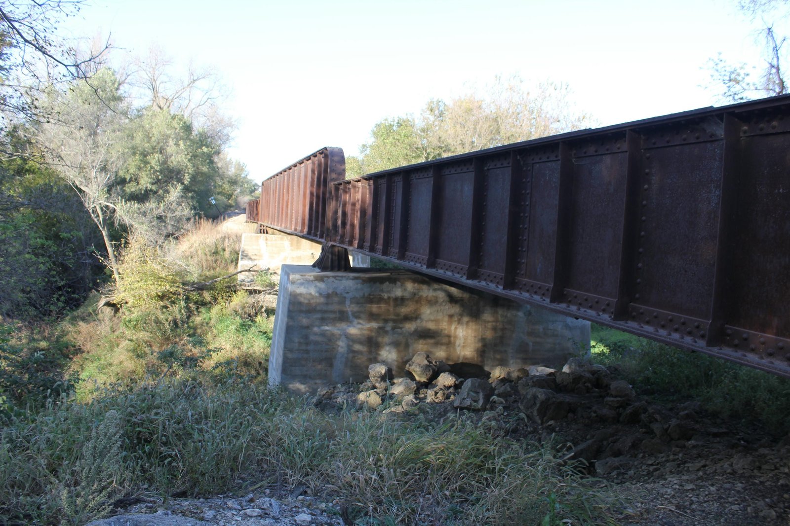 Looking north